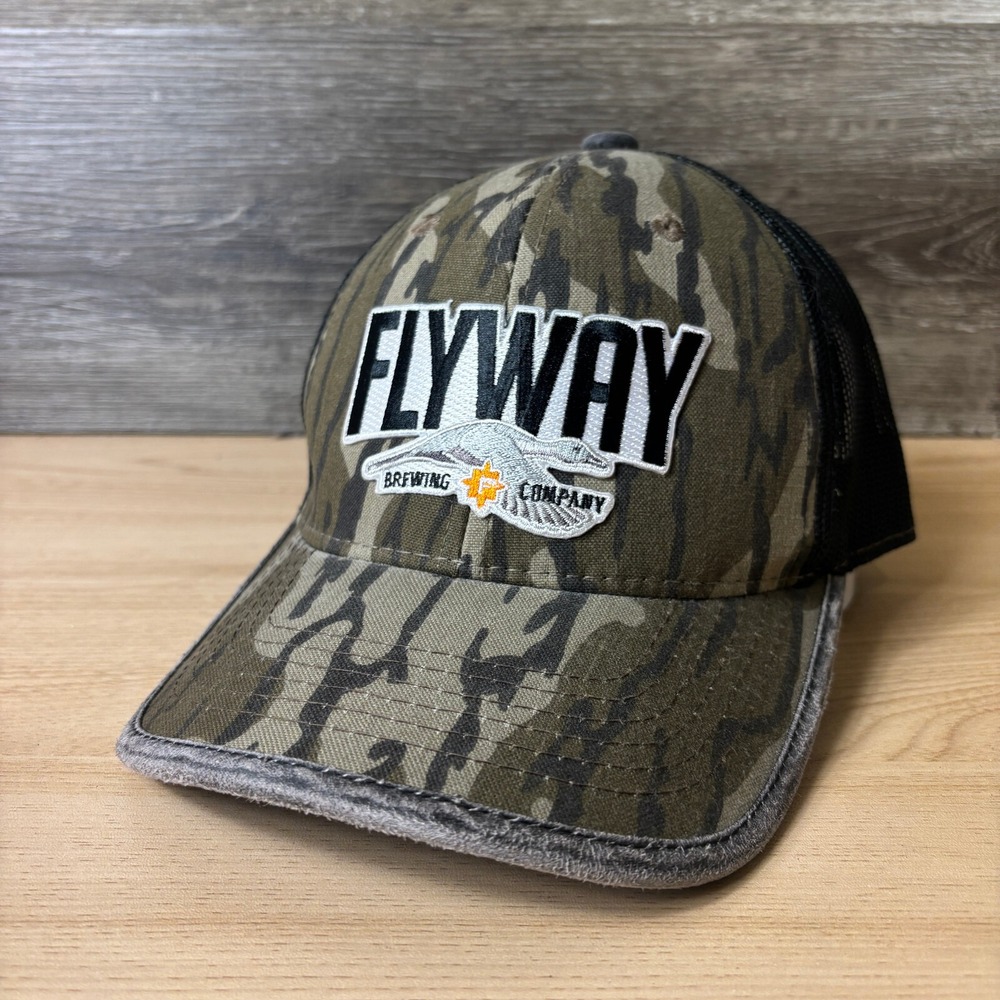 Flyway Brewing Company Hat Cap Brown Camo Camouflage Beer Brewery Hunting - Picture 3 of 9